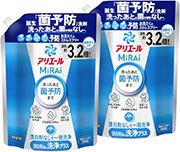 【まとめ買い】ア リ エール MiRAi 洗濯洗剤 漂白剤級の洗浄プラス* 詰め替え 約3.2倍/920g x 2袋