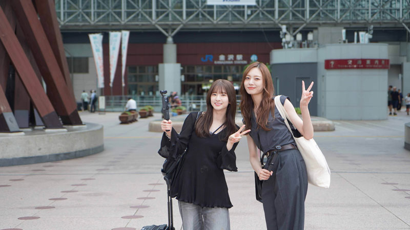 乃木坂46キャプテン梅澤美波と副キャプテン菅原咲月による金沢旅