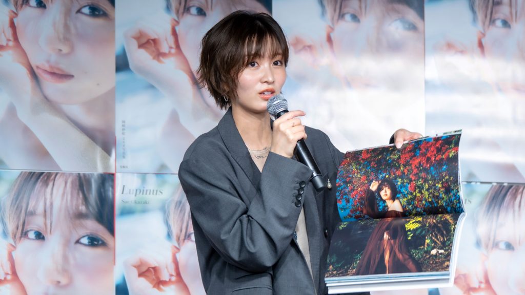 岡崎紗絵2nd写真集『Lupinus(ルピナス)』発売記念取材会より