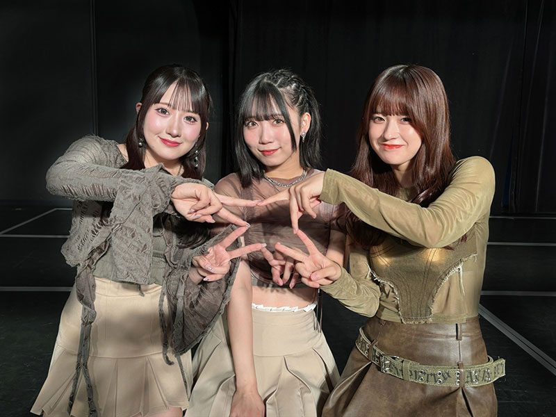 SKE48 35thシングル「Karma」で初選抜となった7期生の相川暖花、9期生の中坂美祐、10期生の西井美桜