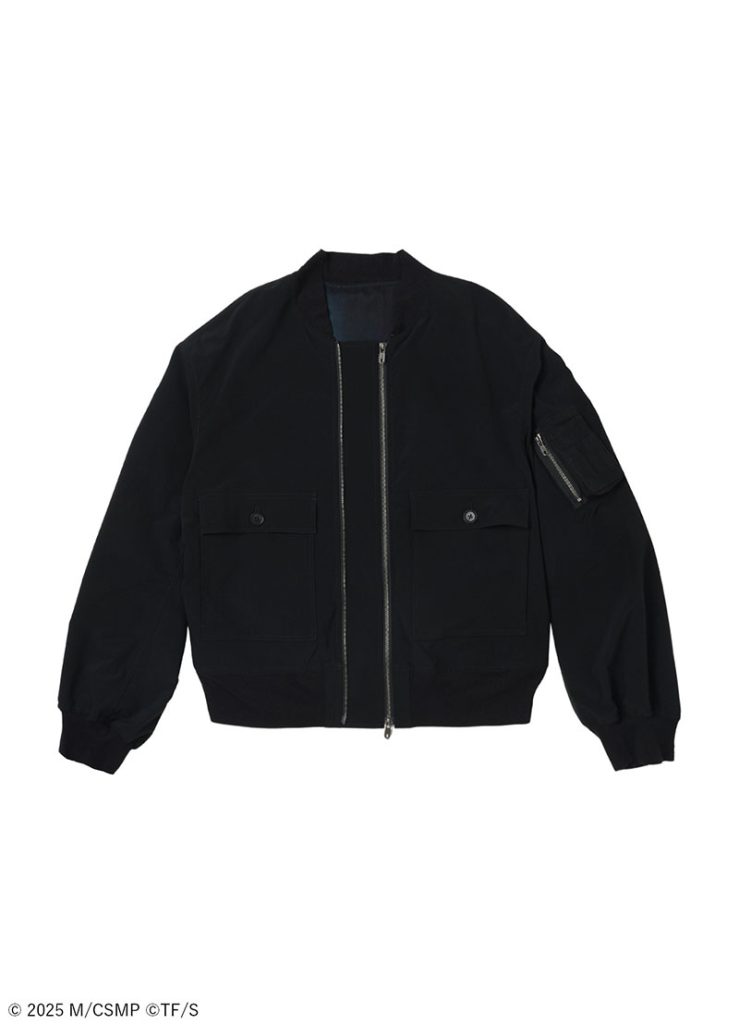 花柄・ボムプリントリバーシブルブルゾン(表：黒) ￥132,000