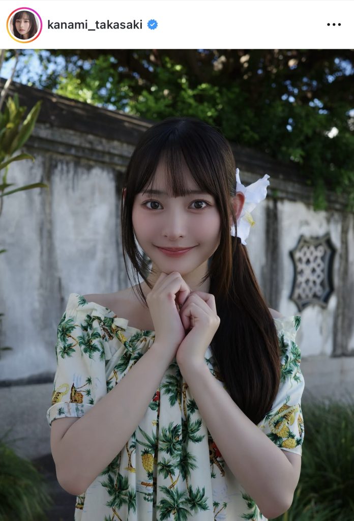 ハワイの伝統衣装「ムームー」姿も似合う