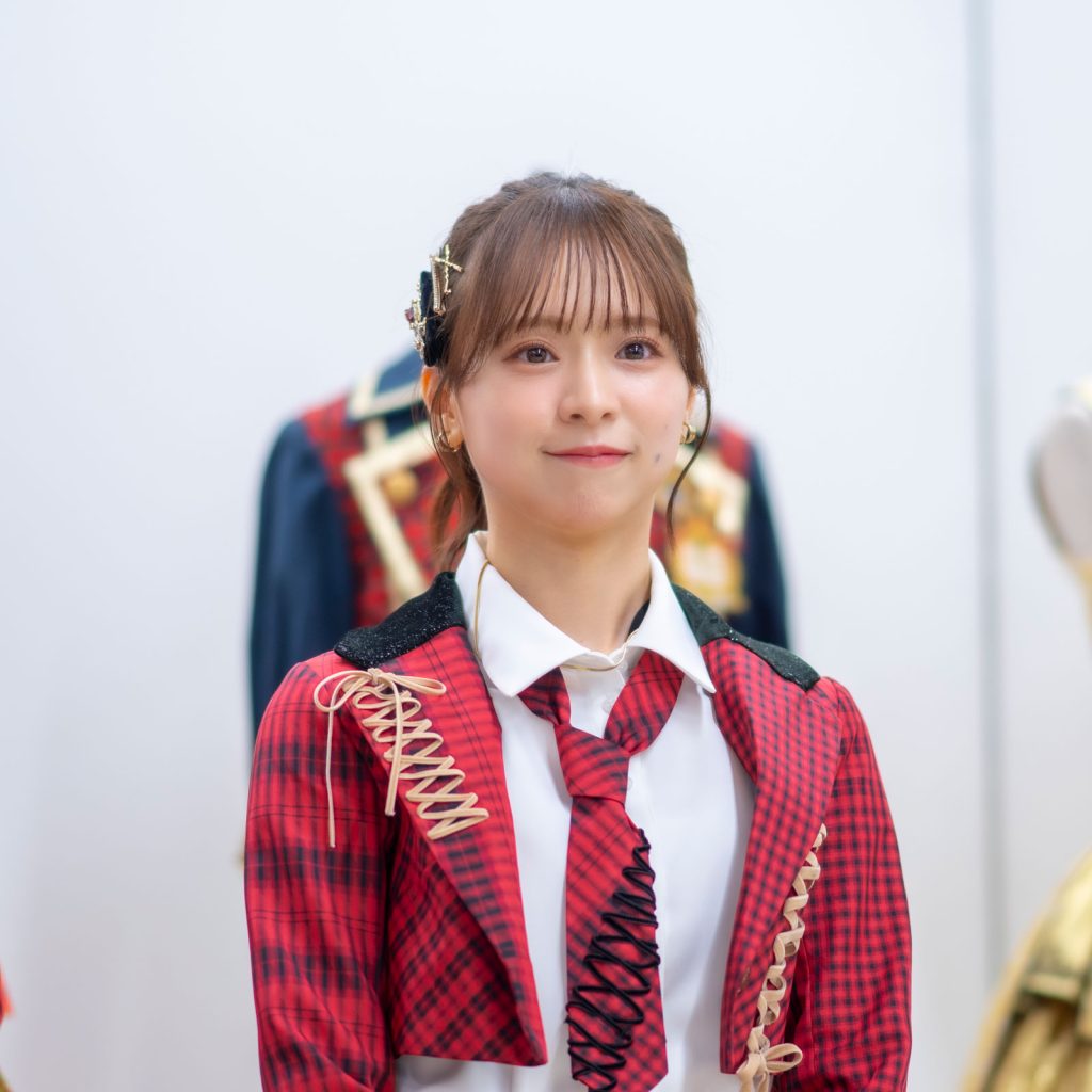 「AKB48 大衣装展 -時代を彩った装跡-」取材会より倉野尾成美