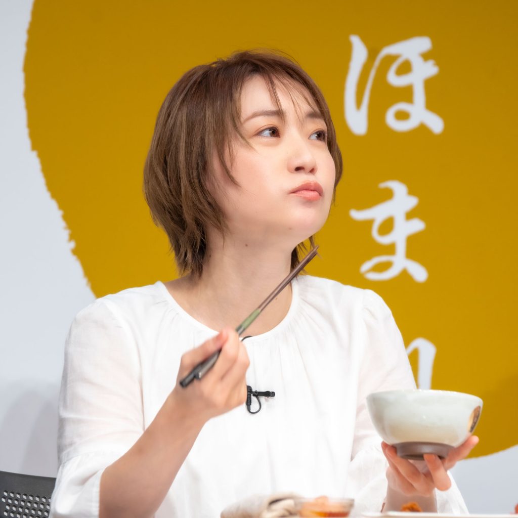 福井県産ブレンド米「いちほまれ」新TV-CM発表会に出席した大島優子