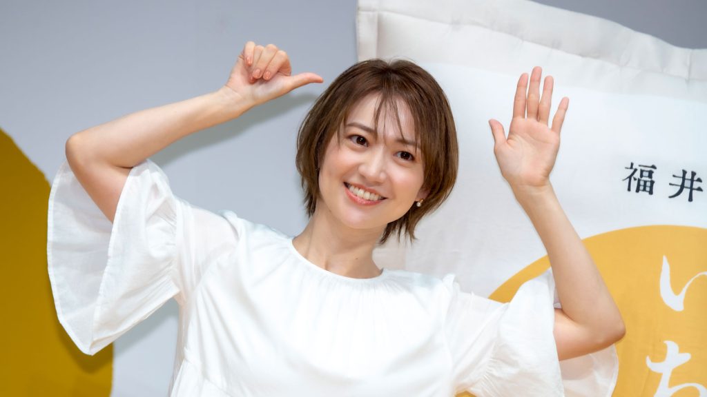 福井県産ブレンド米「いちほまれ」新TV-CM発表会に出席した大島優子