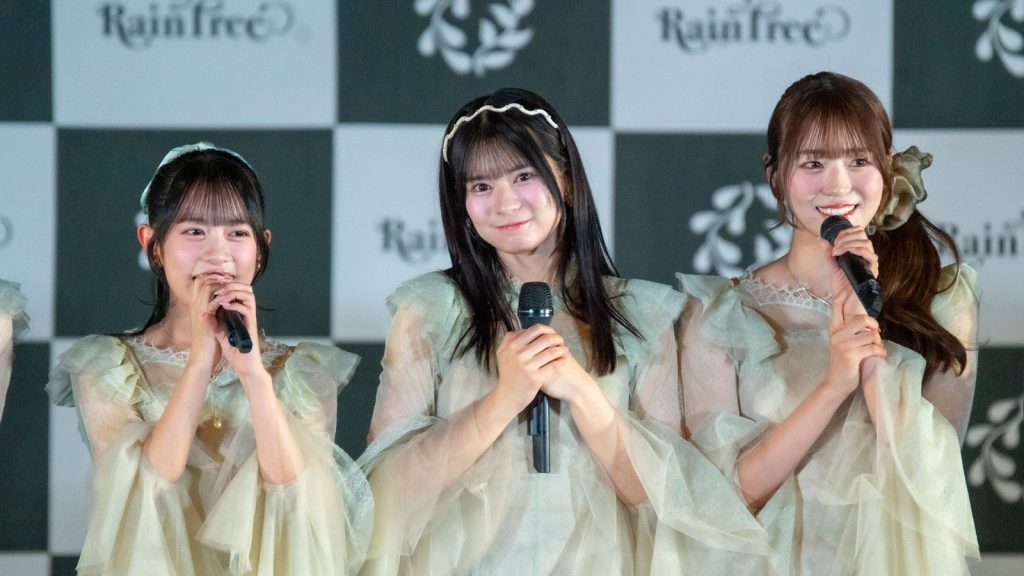 Rain Tree 3rdデジタルシングル『好きだよとどっちが先に言うのか?』リリースイベントより鈴野みお、永瀬真梨、新野楓果