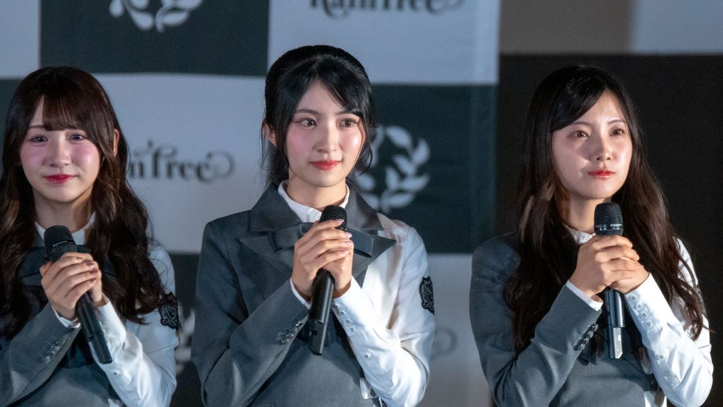 Rain Tree 3rdデジタルシングル『好きだよとどっちが先に言うのか?』リリースイベントより片瀬真花、朝宮日向、仲俣美希