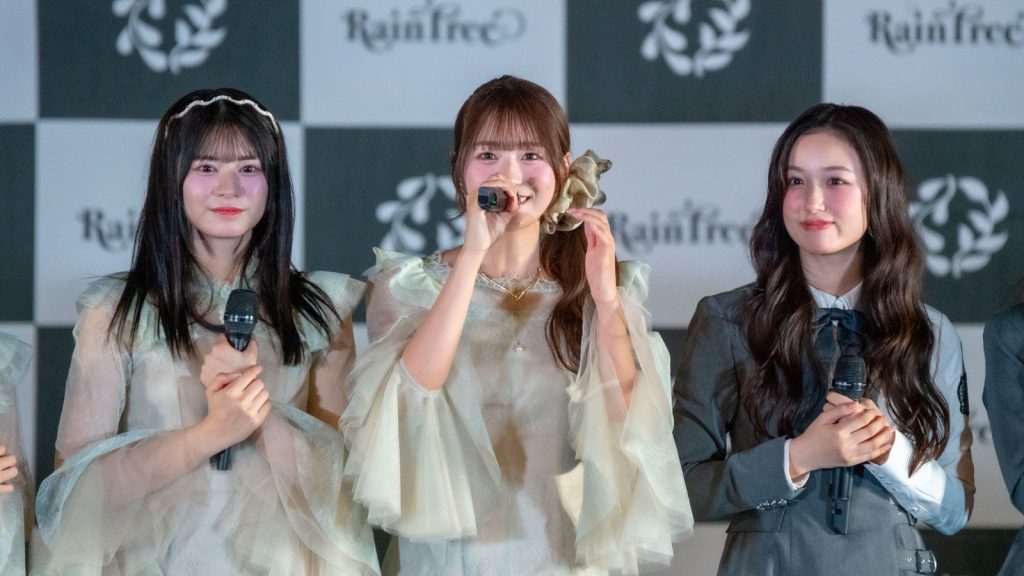 Rain Tree 3rdデジタルシングル『好きだよとどっちが先に言うのか?』リリースイベントより永瀬真梨、新野楓果、葉山莉瑚