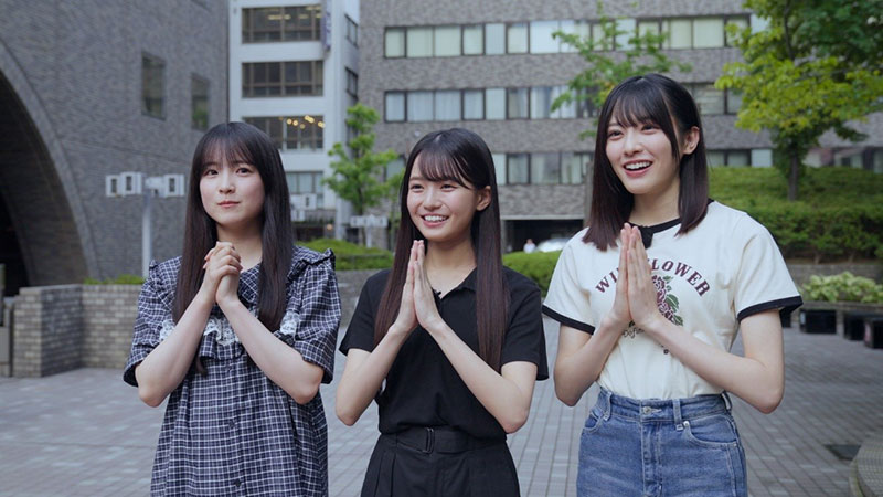 『乃木坂46 6期生稼働中』に出演する大越ひなの、鈴木佑捺、瀬戸口心月