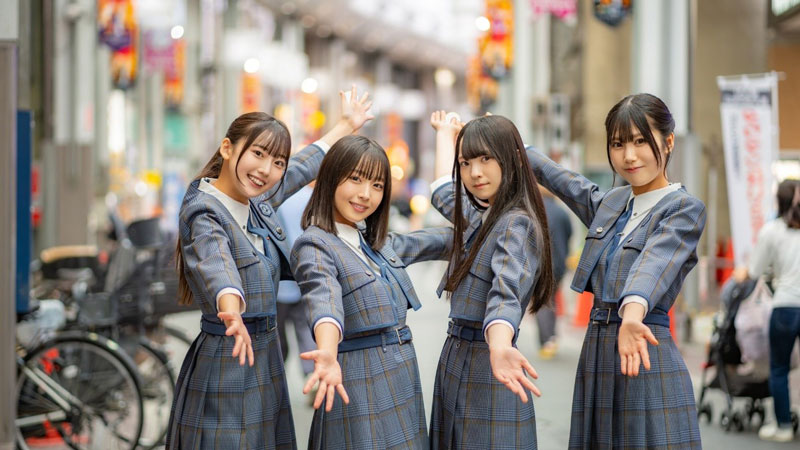 商店街を舞台に日向坂46五期生・大田美月、大野愛実、佐藤優羽、鶴崎仁香が奮闘