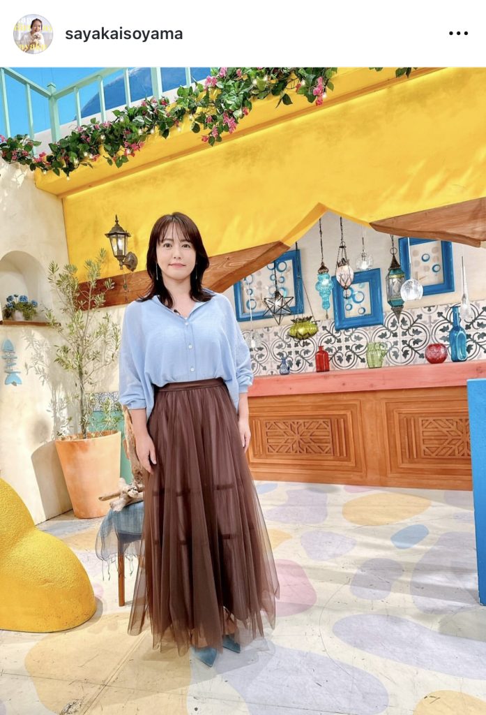 フジテレビ系「土曜はナニする!?」での秋っぽい装い