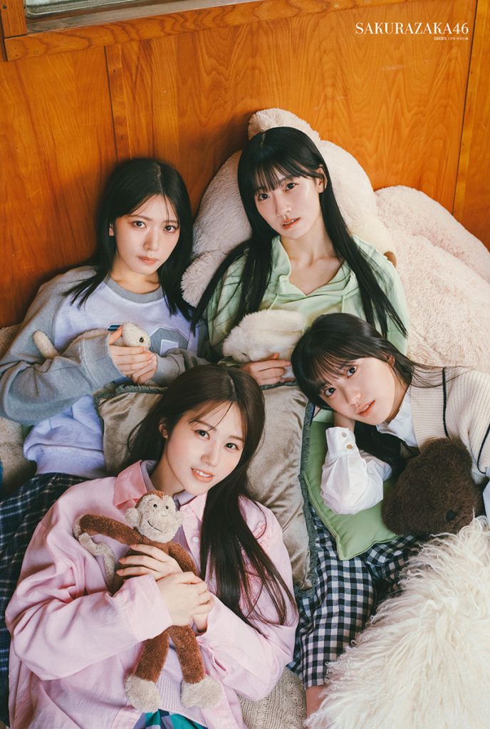 『BRODY2月号』付録ポスター：櫻坂46石森璃花、向井純葉、村井優、村山美羽