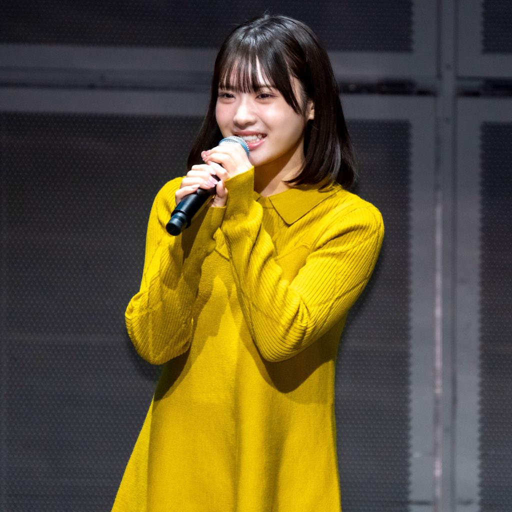 「ふるさと映画祭」内『あまっこ』舞台あいさつに登壇したNMB48芳賀礼