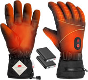 電熱グローブ 電熱手袋 【2025年新登場 16000mAhバッテリー付き】 ヒーター手袋 65℃最高温度 バイク用 3Mシンサレート DC給電 防寒グローブ メンズ レディース 3段階温度調節 タッチパネル対応 滑り止め付き 裏起毛