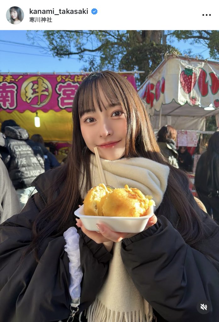 屋台で大好きなじゃがバターを購入