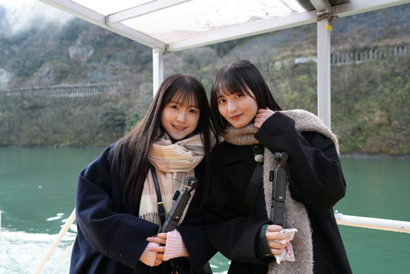 富山を旅する乃木坂46・遠藤さくらと鈴木佑捺