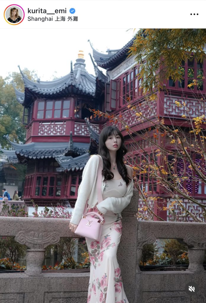 上海観光を楽しむくりえみ