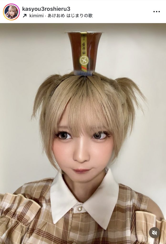 とてもかわいらしいハーフツイン