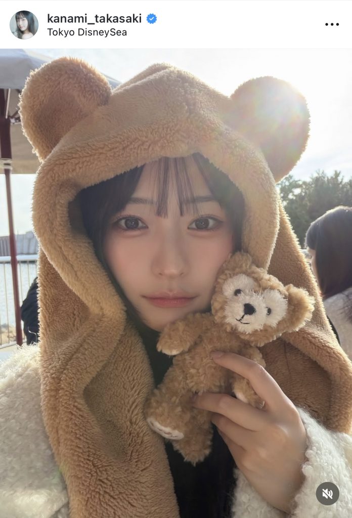 ダッフィーと一緒に休日を楽しむ