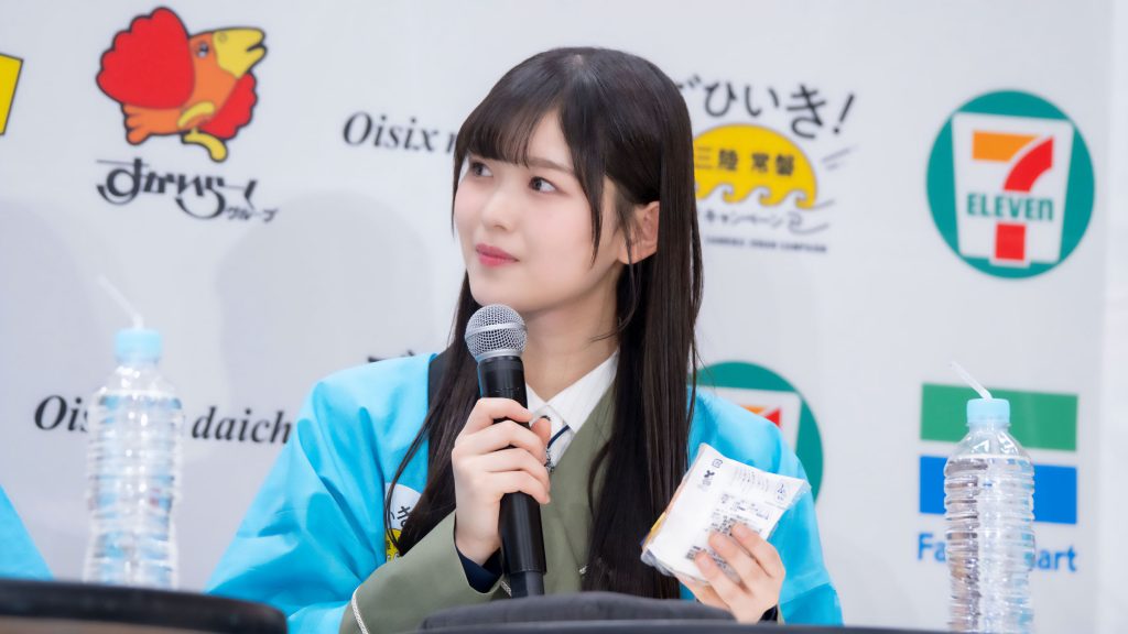 「ごひいき！三陸常磐キャンペーン『三陸常磐食べようフェア2026』コラボ商品プレス向け発表会」に出席した櫻坂46・山川宇衣