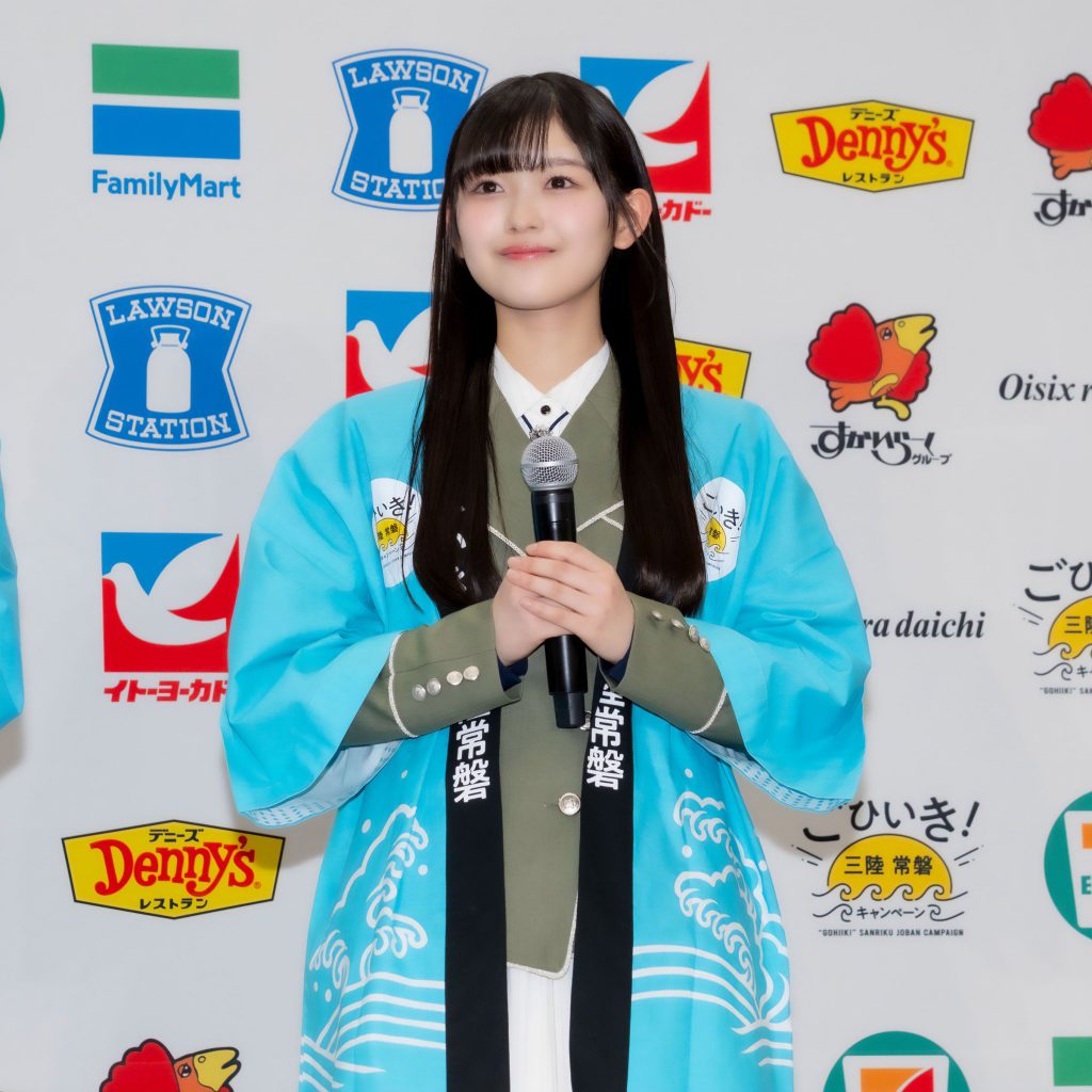 「ごひいき！三陸常磐キャンペーン『三陸常磐食べようフェア2026』コラボ商品プレス向け発表会」に出席した櫻坂46・山川宇衣