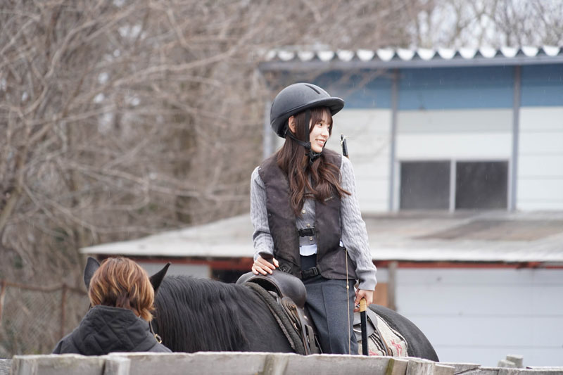 乗馬経験はあっても流鏑馬は初体験という乃木坂46・森平麗心