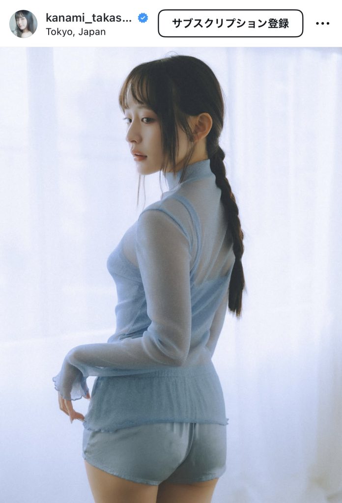 透明感あふれるシースルーのバックショット