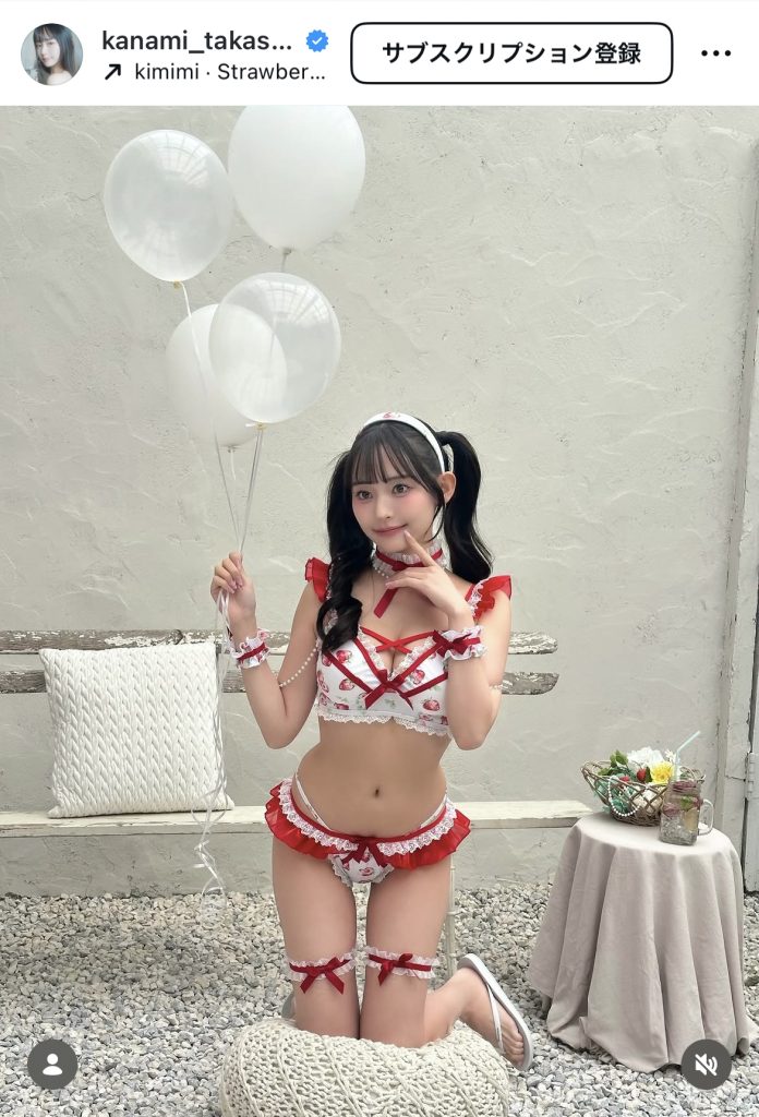 “無敵のグラドル”高崎かなみがMalymoonの新作という水着姿を公開