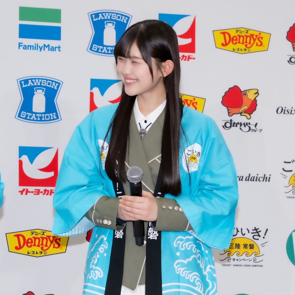 「ごひいき！三陸常磐キャンペーン『三陸常磐食べようフェア2026』コラボ商品プレス向け発表会」に出席した櫻坂46・山川宇衣