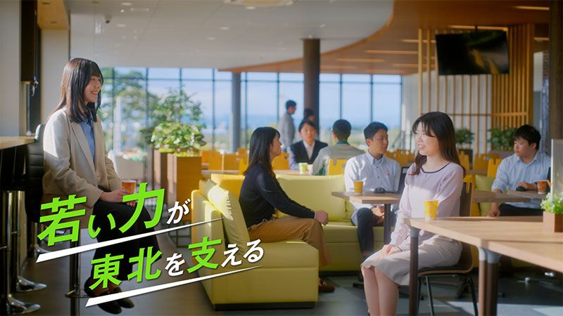 仙建工業株式会社の新CMに出演する久保史緒里