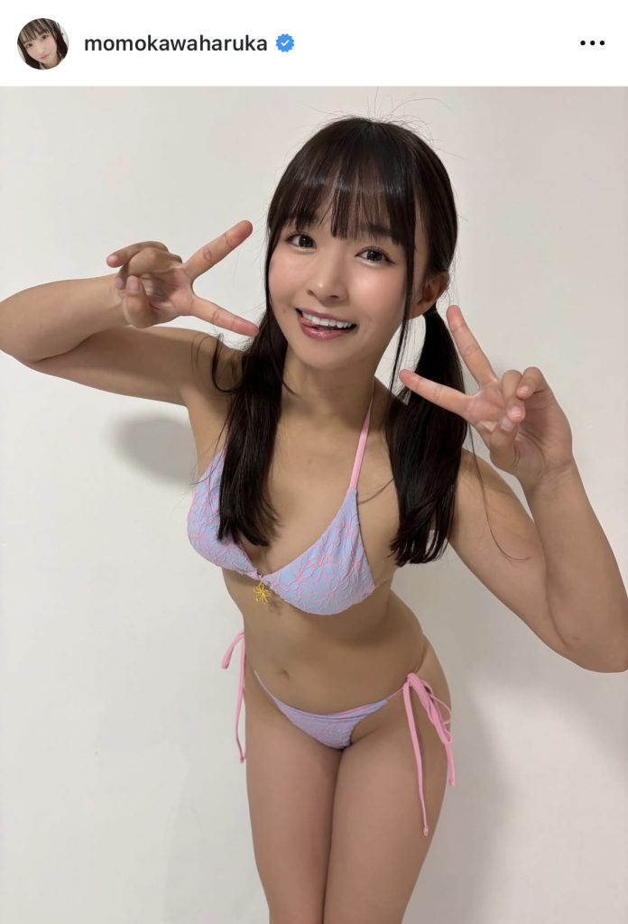 撮影会でのビキニ姿を公開