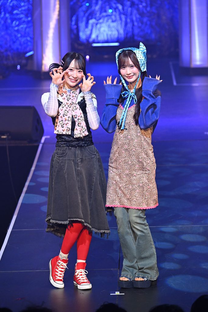 『Zipper×NIG FES–LIVE＆FASHION SHOW–』より橋本真希と百瀬紗菜