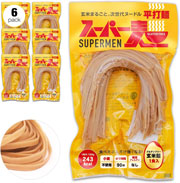 【超早ゆで90秒｜米100％国産麺】スーパー麺 (平打ち麺｜100g×6食)