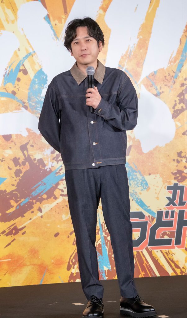 丸亀製麺の新商品『丸亀うどんメシ』TVCM発表会に出席した二宮和也