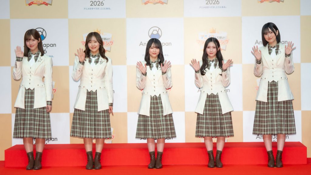 櫻坂46松田里奈、森田ひかる、谷口愛季、中嶋優月、的野美青が『アニメ化してほしいマンガランキング2026』授賞式に出席