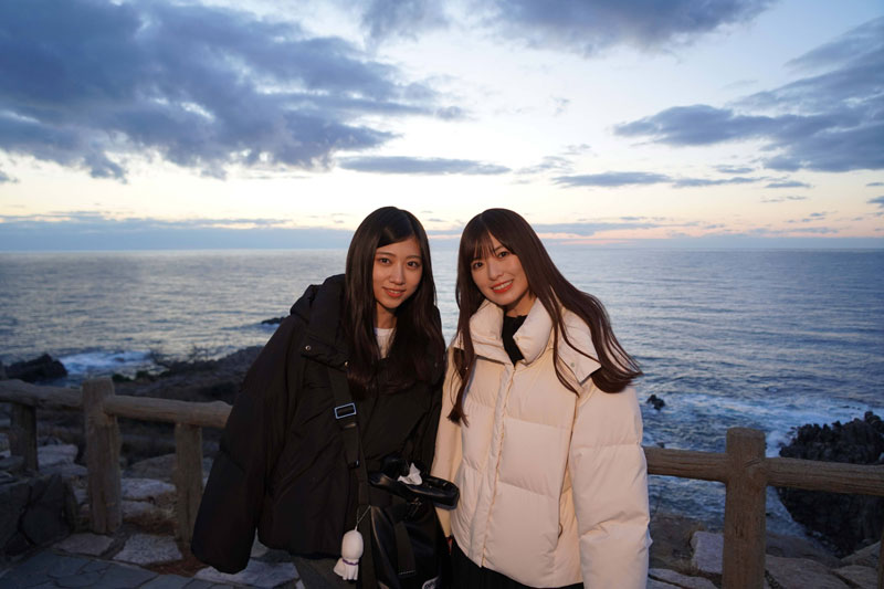 旅の締めくくりは絶景をバックに