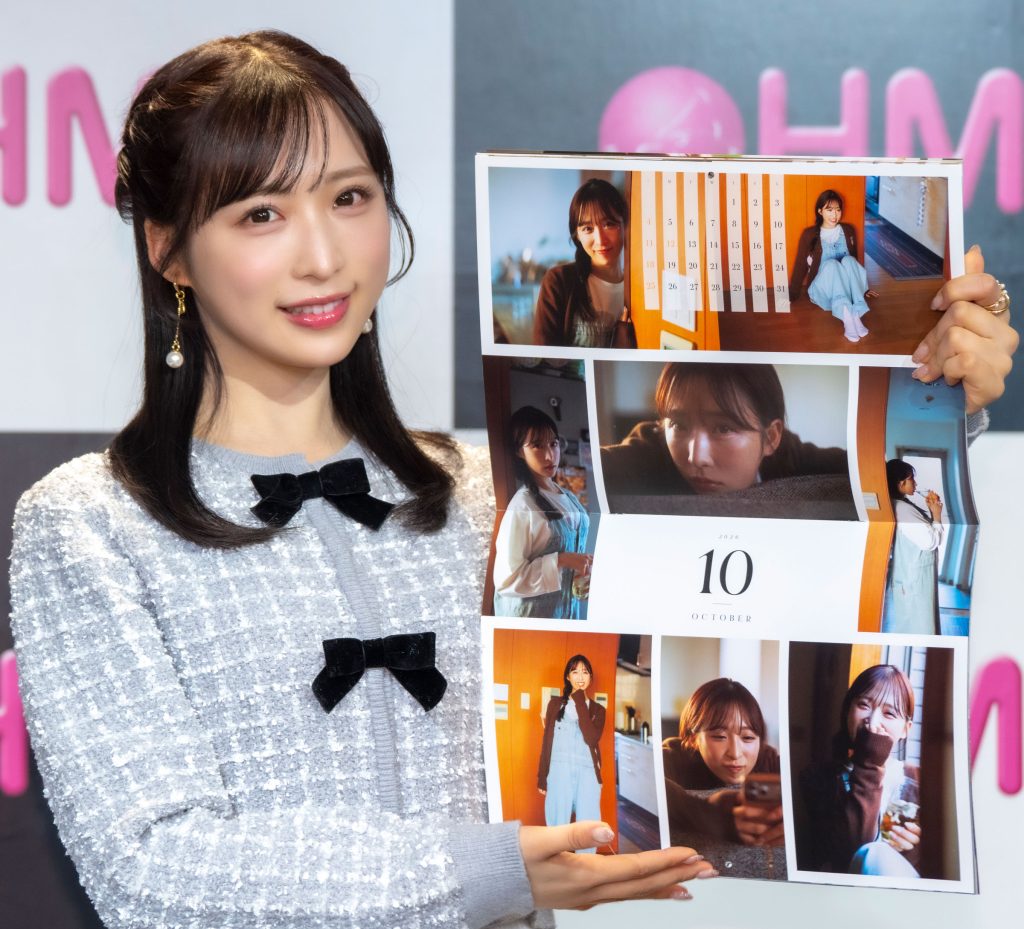 『小栗有以 2026年4月始まりカレンダー』発売記念取材会に出席したAKB48・小栗有以