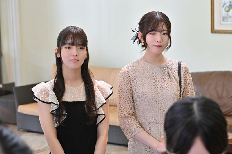 『路地裏ホテル』EP1「修学旅行の話」に出演する櫻坂46・中嶋優月と村山美羽