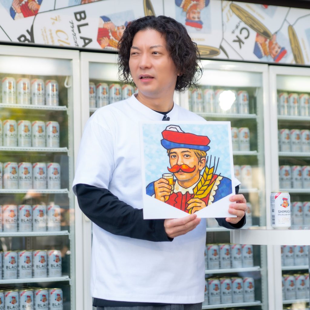 嶋佐和也がニッカウヰスキー「あなたの知らないブラックニッカ展」オープニングイベントに出席