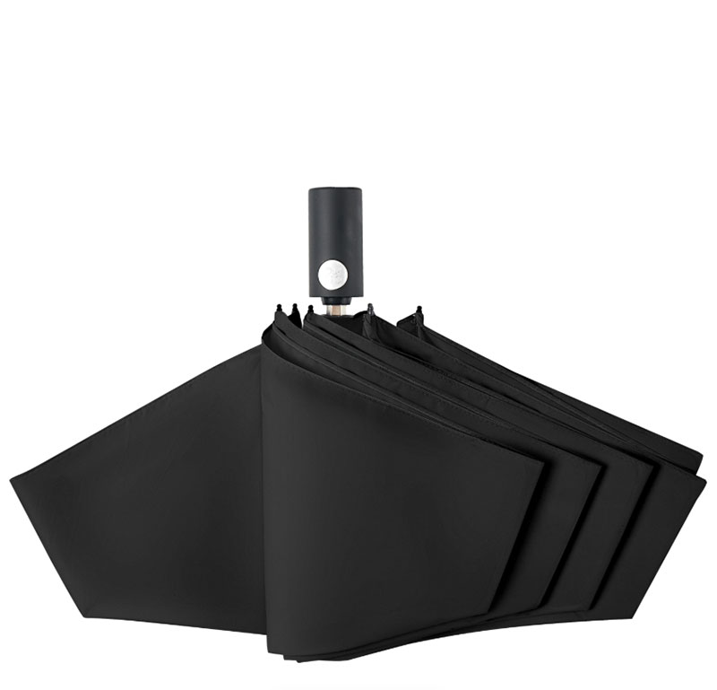 KONCIWAの人気モデル「MFU1S AIR 1秒で折りたためる晴雨兼用傘」ブラック