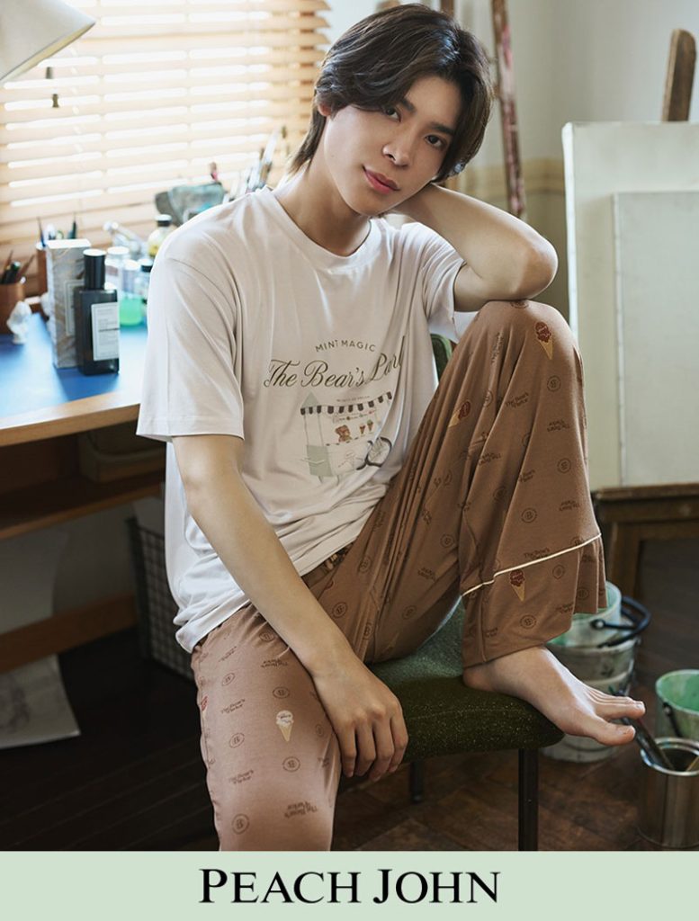 PEACH JOHN「恋する、ルームウェア いつか、優しい思い出になる」編に出演している松島聡
