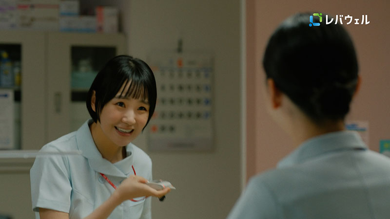 「レバウェル」新CM『身近な人の決断_看護』篇より