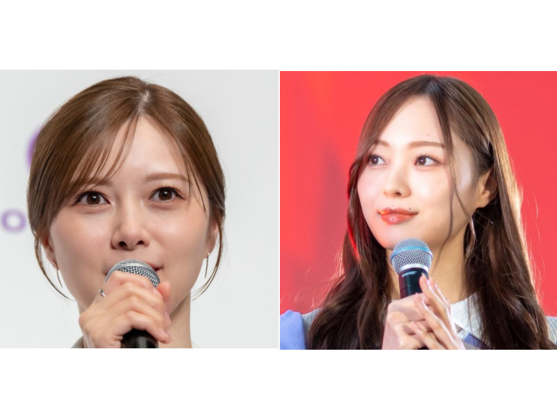 写真左から、白石麻衣と梅澤美波