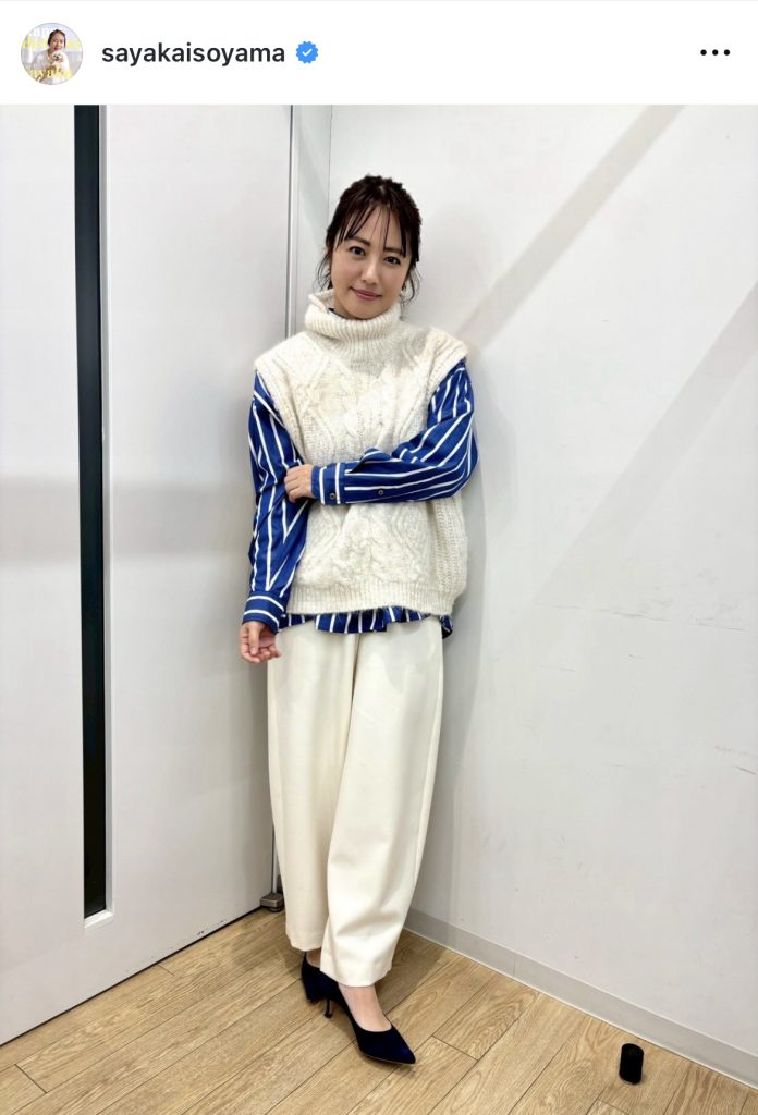 磯山さやかがBSテレ東「全力YELL！ボートレーススピリッツ」出演時のオフショットを公開