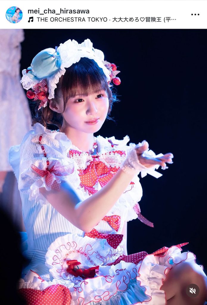 ライブでのかわいらしい1枚