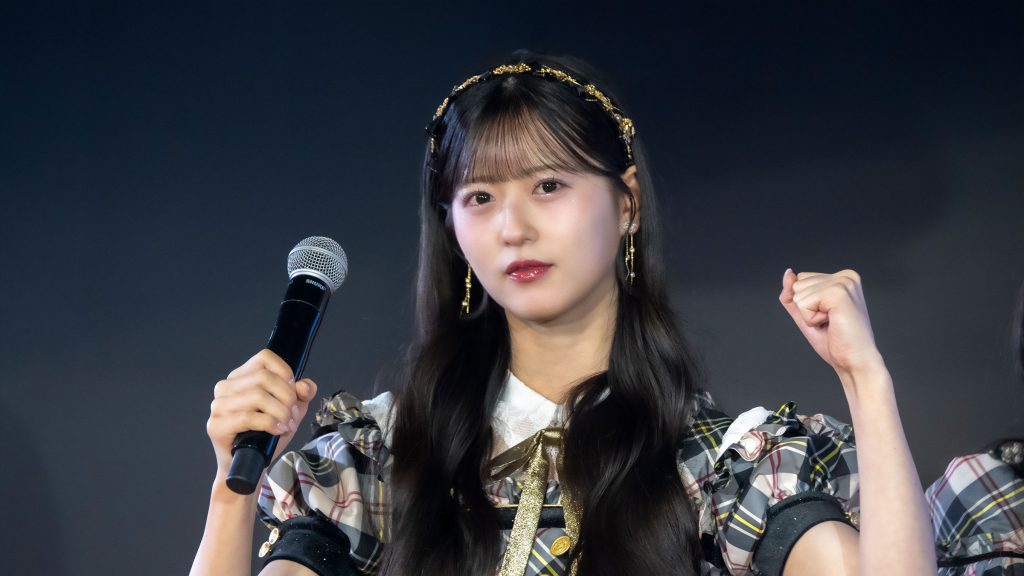 『AKB48 秋コンサート・コンセプト発表会』に出席したAKB48八木愛月