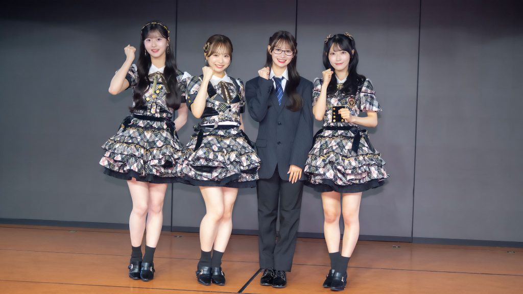 『AKB48 秋コンサート・コンセプト発表会』に出席したAKB48倉野尾成美・佐藤綺星・八木愛月・伊藤百花