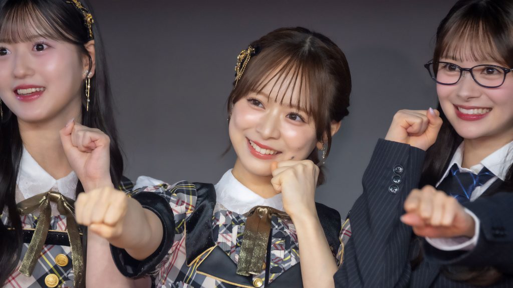 『AKB48 秋コンサート・コンセプト発表会』に出席したAKB48倉野尾成美ら