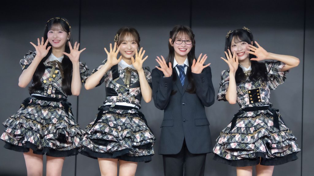 『AKB48 秋コンサート・コンセプト発表会』に出席したAKB48倉野尾成美・佐藤綺星・八木愛月・伊藤百花