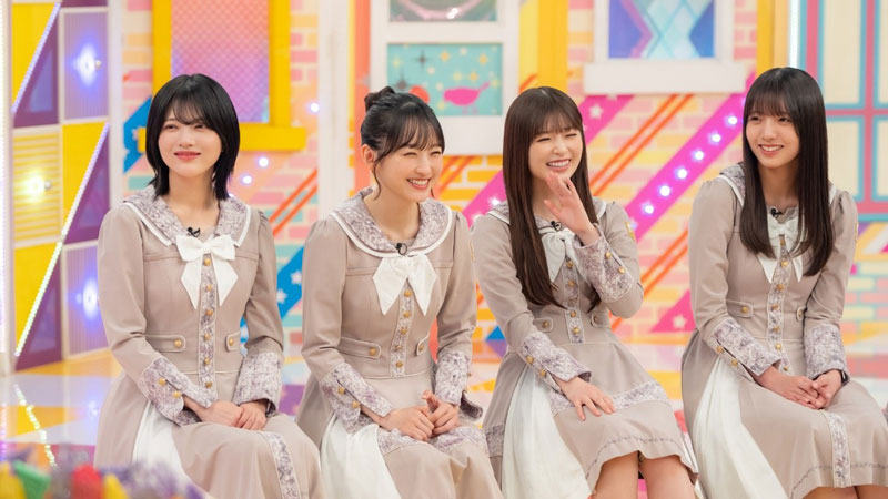 『乃木坂工事延長中』に出演する林瑠奈、一ノ瀬美空、小川彩、海邉朱莉